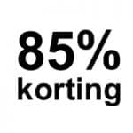 85 procent korting